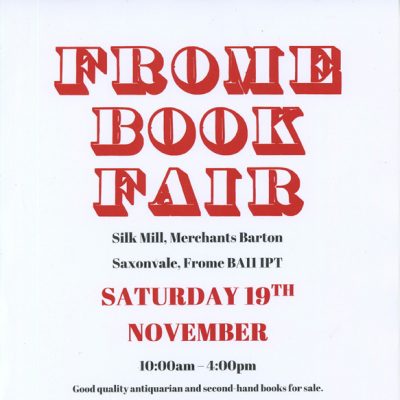Frome book fair poster