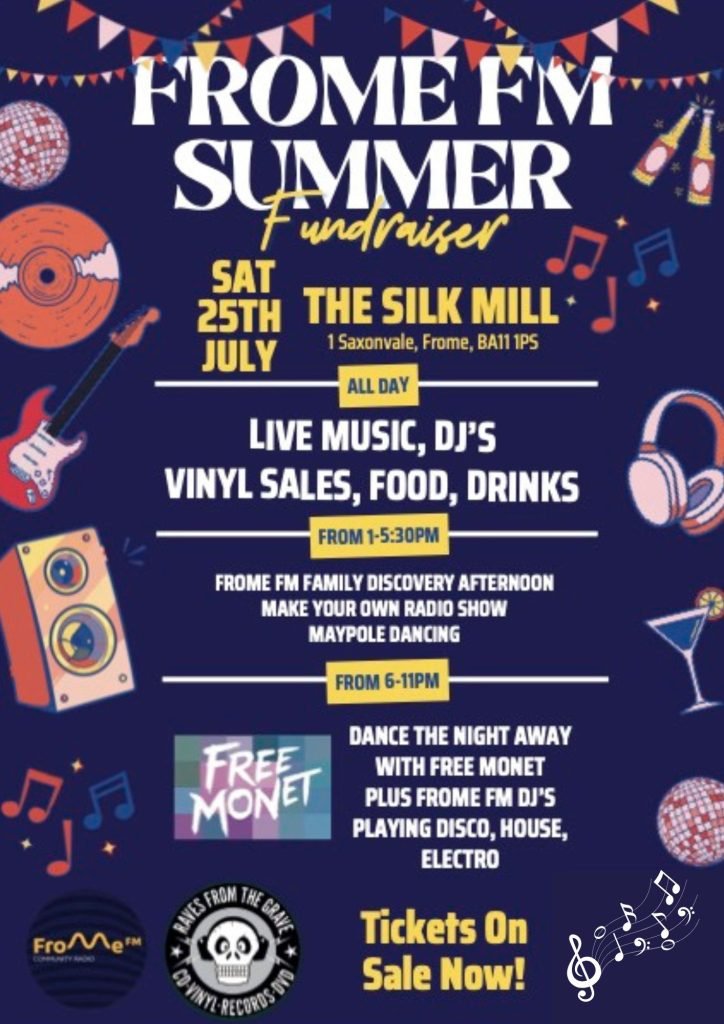 Frome FM Summer Fundraiser Flyer